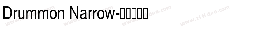 Drummon Narrow字体转换